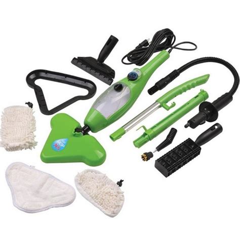 H20x5 steamer - http://www.thaneproducts.com/h2o-mop-x5/ To clean shower tub or tile you can use steam moper with a jet nozzle.